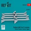 RESKIT RS48-0520 Skyflash (RB71/Av.71) missiles (4 pcs) (3D Printed) 1/48
